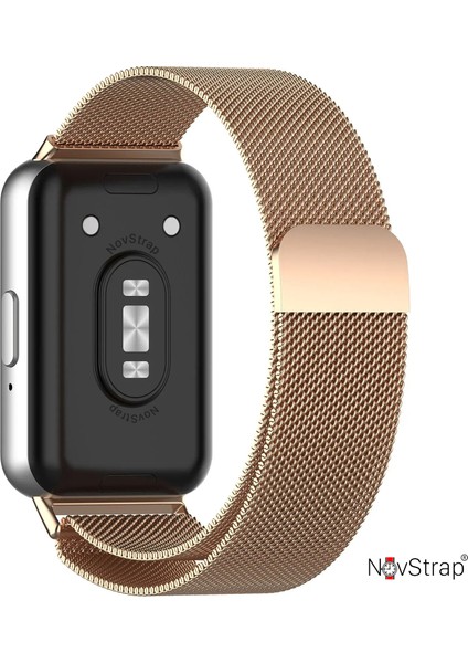 Samsung Galaxy Fit 3 ile Uyumlu Kordon Mıknatıslı Metal Hasır Kordon Kayış fırsatları