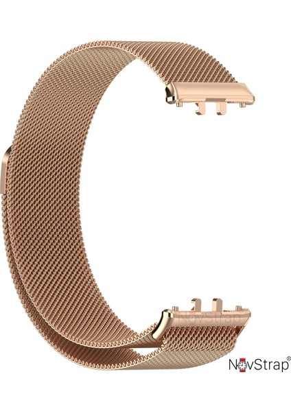 Samsung Galaxy Fit 3 ile Uyumlu Kordon Mıknatıslı Metal Hasır Kordon Kayış indirimleri