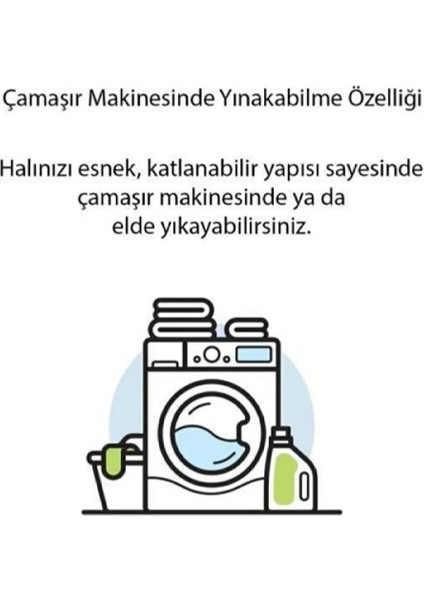 Kaymaz Tabanlı Yıkanabilir Kesme Halı Yolluk