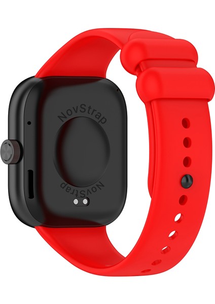 Xiaomi Redmi Watch 4 ile Uyumlu Kordon Kayış Yumuşak Silikon Klasik Kordon