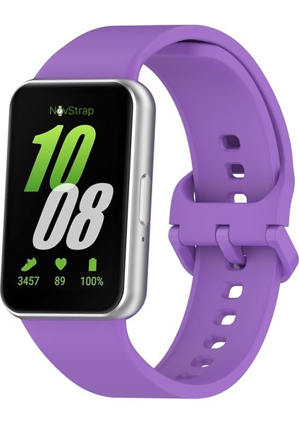 Samsung Galaxy Fit 3 ile Uyumlu Kordon Kayış Yumuşak Silikon Klasik Kordon