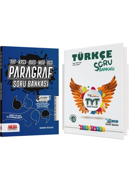 Yayın Denizi Yayınları TYT Türkçe ve Ankara Kitap Merkezi Yayınları Paragraf Soru Bankası Seti