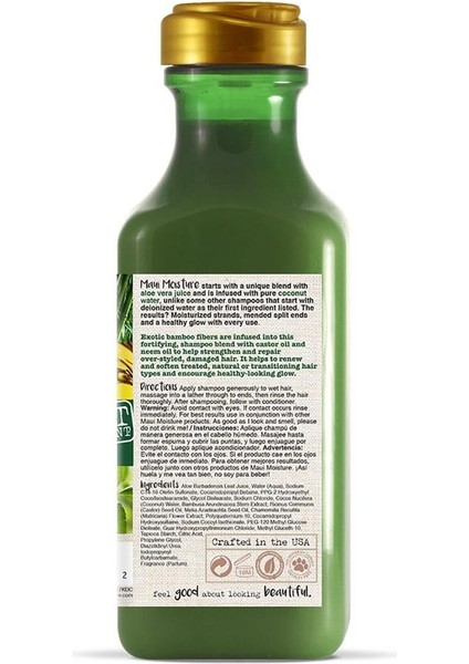 Bamboo Fibers Şampuan 385ML