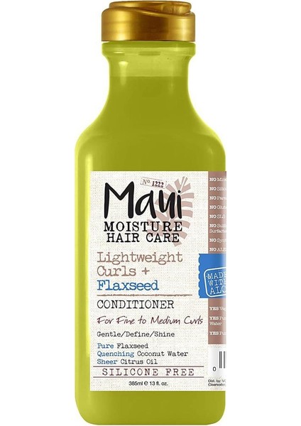 Flaxseed Hafif Bukleli Saçlar Için Saç Kremi 385ml