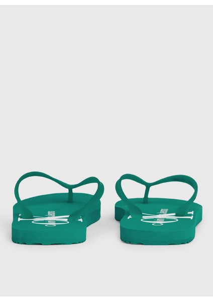 Beyaz - Turkuaz Erkek Plaj Terliği Beach Sandal Monogram Tpu indirimleri