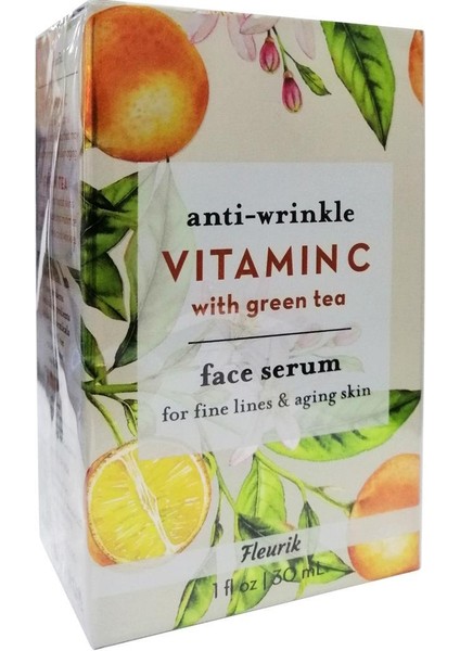 Fleurik Anti-Wrinkle Vitamin C ve Yeşil Çay Yüz Serumu 30ML