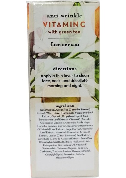 Fleurik Anti-Wrinkle Vitamin C ve Yeşil Çay Yüz Serumu 30ML modelleri