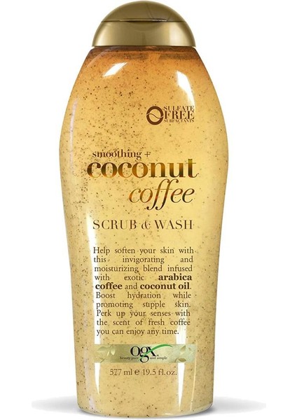 Smoothing Coconut Coffee Scrub & Wash 577ML