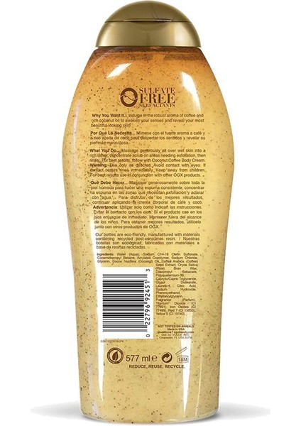 Smoothing Coconut Coffee Scrub & Wash 577ML fiyatları