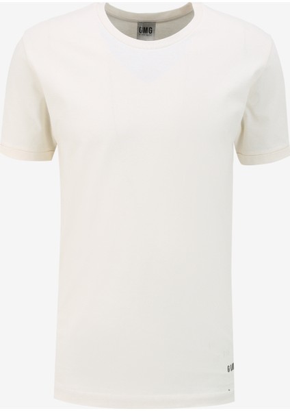 Gmg Fırenze Bisiklet Yaka Ekru Erkek T-Shirt GU24MSS03021