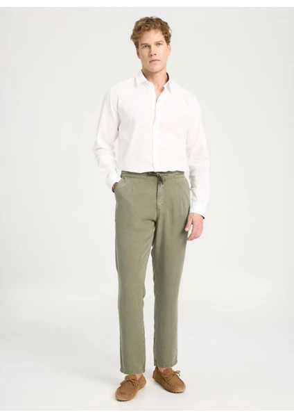 Normal Bel Regular Fit Deve Tüyü Erkek Chino Pantolon W221266211 Chino Pantolon