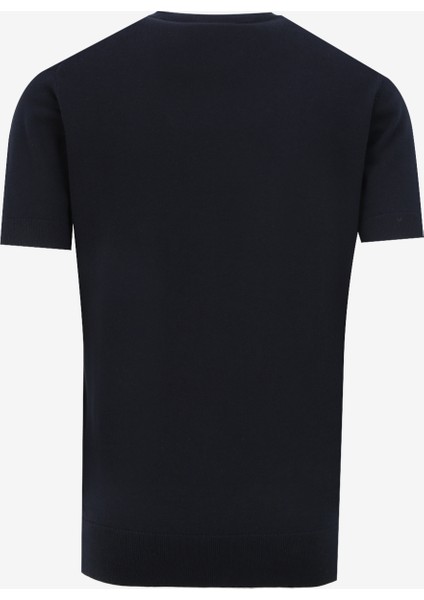 Bisiklet Yaka Lacivert Erkek T-Shirt 655007542398 fiyatları