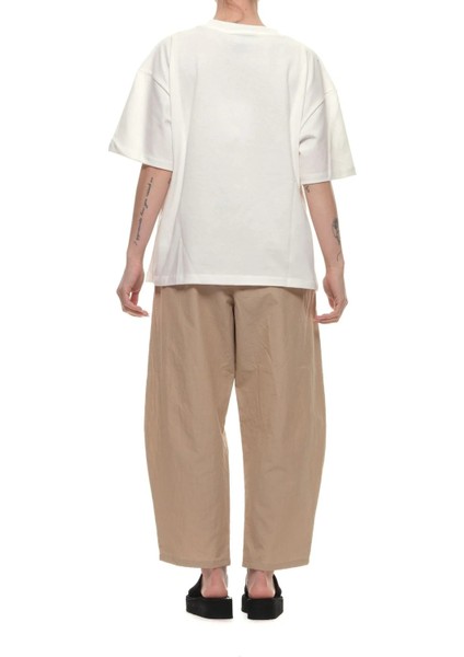 Yuvarlak Yaka Düz Beyaz Kadın T-Shirt Tskd05210 modelleri