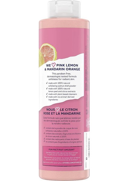 Pembe Limon & Mandalina Portakal Vücut Şampuanı 650 ml