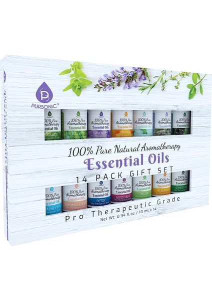 Pure Natural Essential Oils 14x10ML