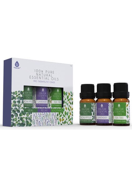 Pure Natural Essential Oils 3x10ML