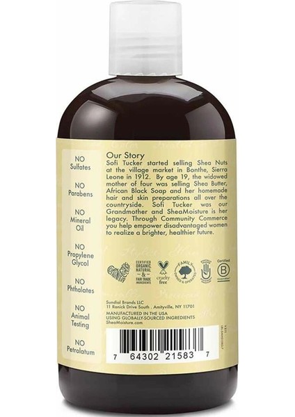 Shea Moisture Jamaican Black Castor Oil Güçlendirici ve Onarıcı Şampuan 384ML