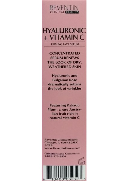 Hyaluronic + Vitamin C Yüz Serumu 41ML
