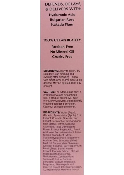 Hyaluronic + Vitamin C Yüz Serumu 41ML
