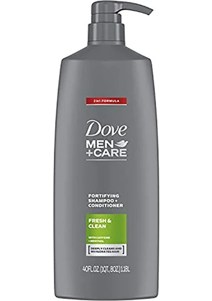 Men +Care Fresh & Clean 2in1 Şampuan ve Saç Kremi 1180ML