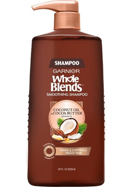 Whole Blends Hindistan Cevizi ve Kakao Yağı Özlü Pürüzsüzleştirici Şampuan 828ML