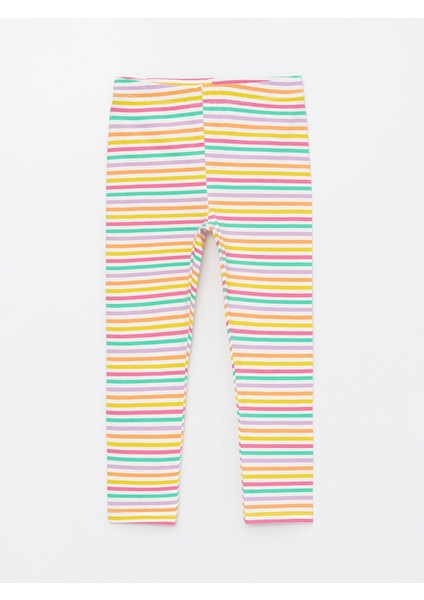 Lcw Baby Beli Lastikli Çizgili Kız Bebek Tayt 2'li fırsatları