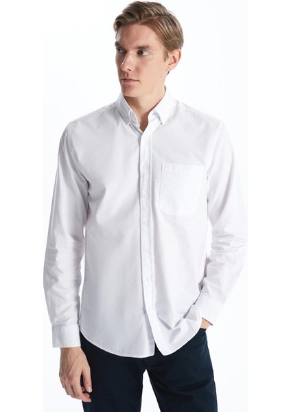 Lcwaıkıkı Classic Regular Fit Uzun Kollu Oxford Erkek Gömlek
