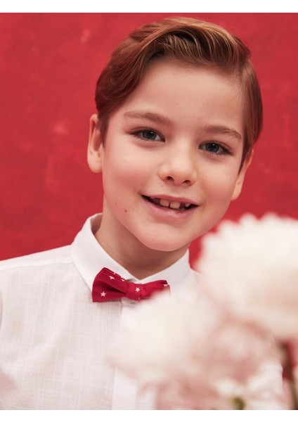 Lcw Kids Basic Uzun Kollu Erkek Çocuk Gömlek ve Papyon
