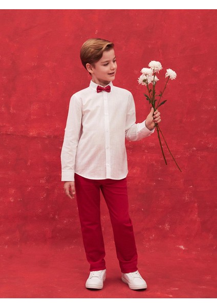 Lcw Kids Basic Uzun Kollu Erkek Çocuk Gömlek ve Papyon fiyatları
