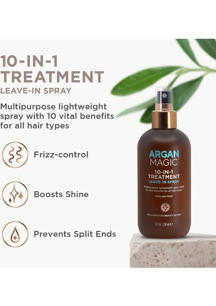 Argan Magic 10-In-1 Çok Amaçlı Saç Bakım Spreyi 236 ml