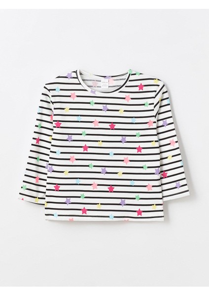 Lcw Baby Bisiklet Yaka Uzun Kollu Kız Bebek Tişört 2'li indirimleri