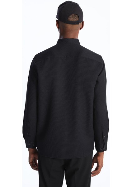 Lcw Vision Slim Fit Uzun Kollu Armürlü Erkek Gömlek
