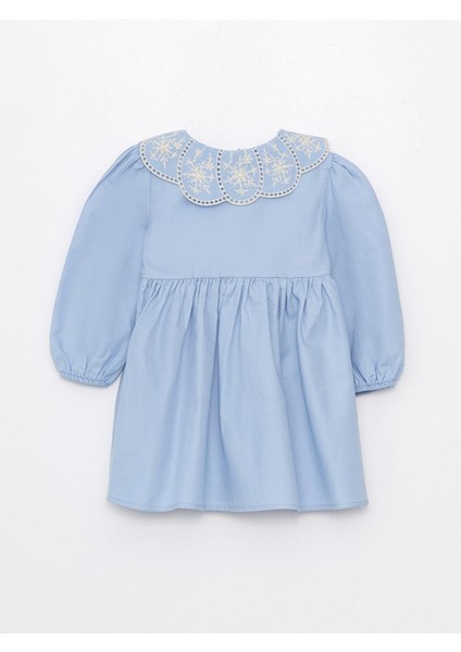 Lcw Baby Bebe Yaka Uzun Kollu Kız Bebek Elbise fiyatları