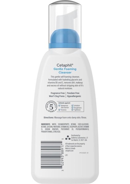 Cetaphil Nazik Temizleme Köpüğü 236ml