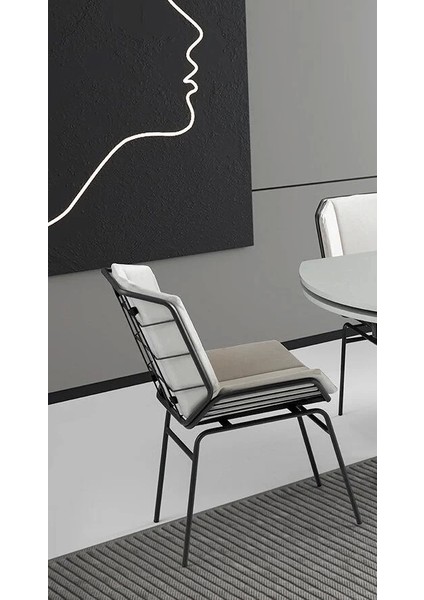 Ynca Metal Ayaklı Kumaş Salon Balkon ve Mutfak Sandalyesi 1 Adet Krem fiyatları