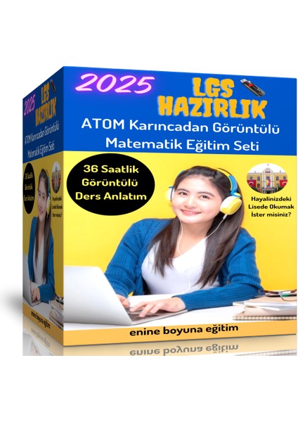 2025 LGS Görüntülü Matematik Eğitim Seti (36 Saat Özel Anlatım)