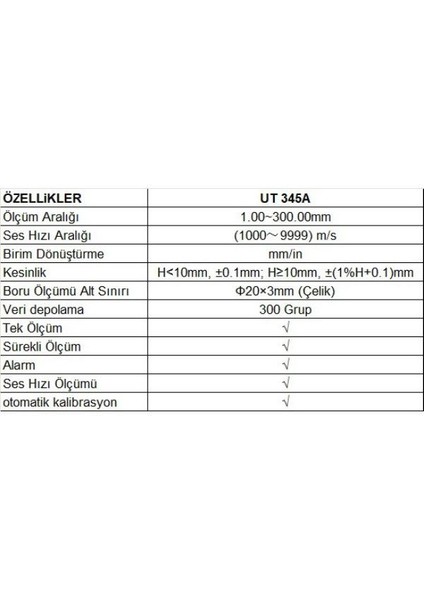 Ut 345A Ultrasonik Kalınlık Ölçüm Cihazı Ölçüm Aleti fiyatları