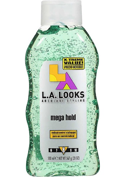 LA Looks Mega Hold No: 8 Saç Jölesi 567GR