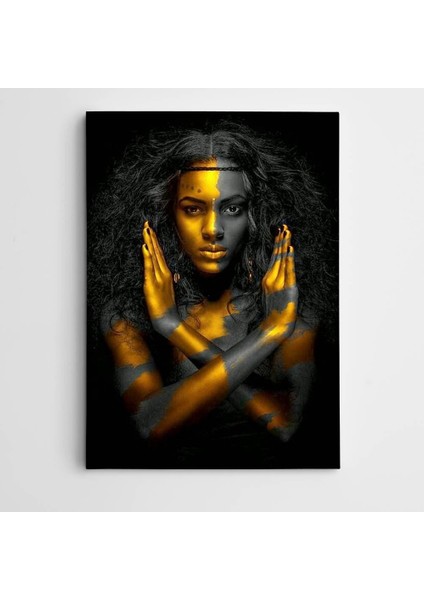 Altın ve Siyah Modern Sanat Kanvas Tablo