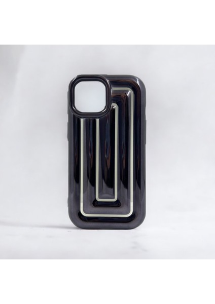 iPhone 13 Pro Max Rudra Seri Labirent Desen 3D Metalik Silikon Kapak