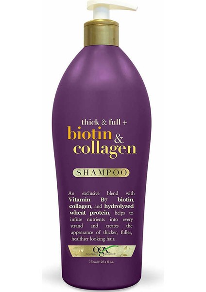 Biotin Collagen Şampuan 750ML
