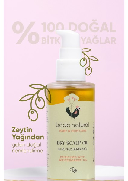 Bebek Kuru Saç Derisi Doğal Bakım Yağı 50 Ml