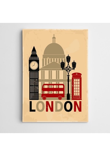 Londra Modern Sanat Kanvas Tablo