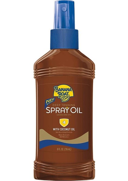 SPF4 Bronzlaştırıcı Sprey Yağ 236ML