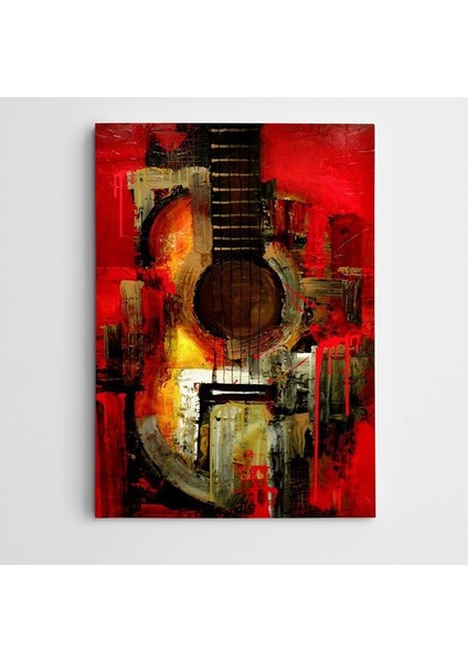 Gitar Modern Sanat Kanvas Tablo