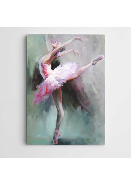 Pembeli Balerin Modern Sanat Kanvas Tablo
