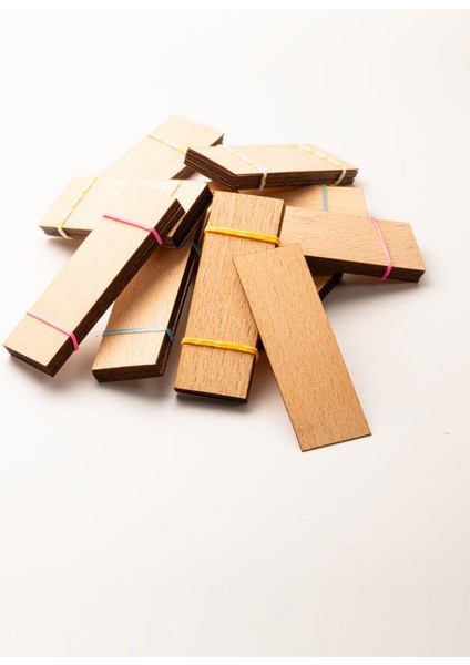 Ahşap Mum Fitili -100 Adet ( 25MM x 75MM x 0,5mm ) fiyatları