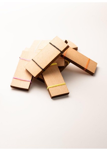 Ahşap Mum Fitili -100 Adet ( 30MM x 75MM x 0,5mm )