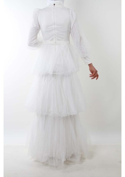 4309 Hipatu Kat Kat Işıltılı Ekru Abiye fırsatları