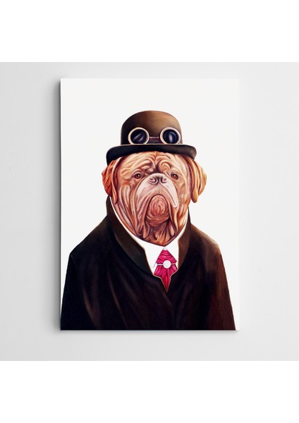 Buldog Modern Sanat Kanvas Tablo